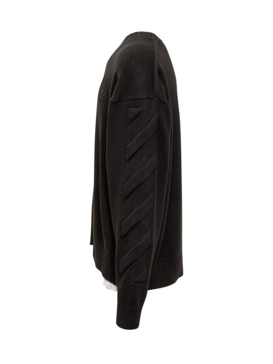  오프화이트 스웨터 OMHE151C99KNI001 1010 Black - OFF WHITE