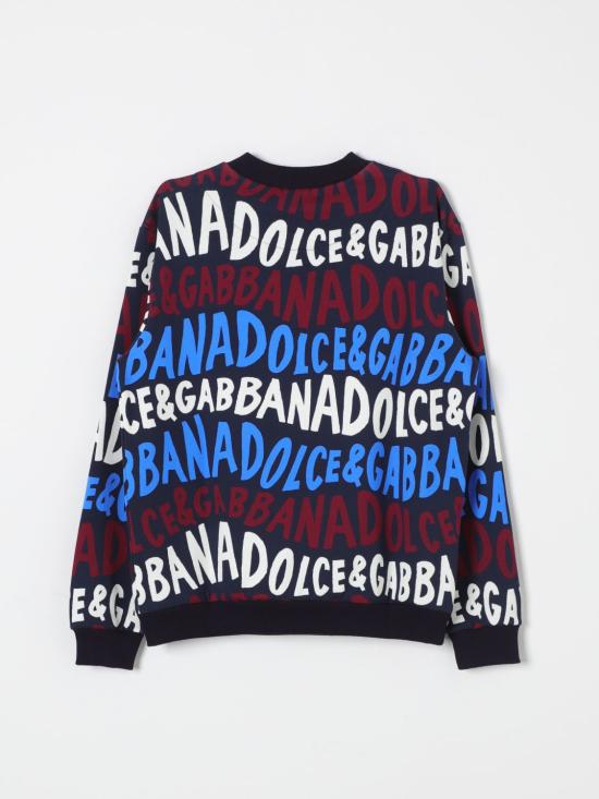 24FW [키즈] 돌체앤가바나 풀오버 L4JWKEHS7OX HB5FA Blue - DOLCE & GABBANA