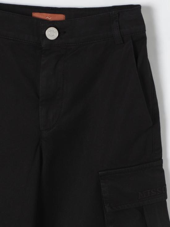 25FW [키즈] 미소니 트레이닝/조거 팬츠 MV6Q40G0158 930 Black - MISSONI