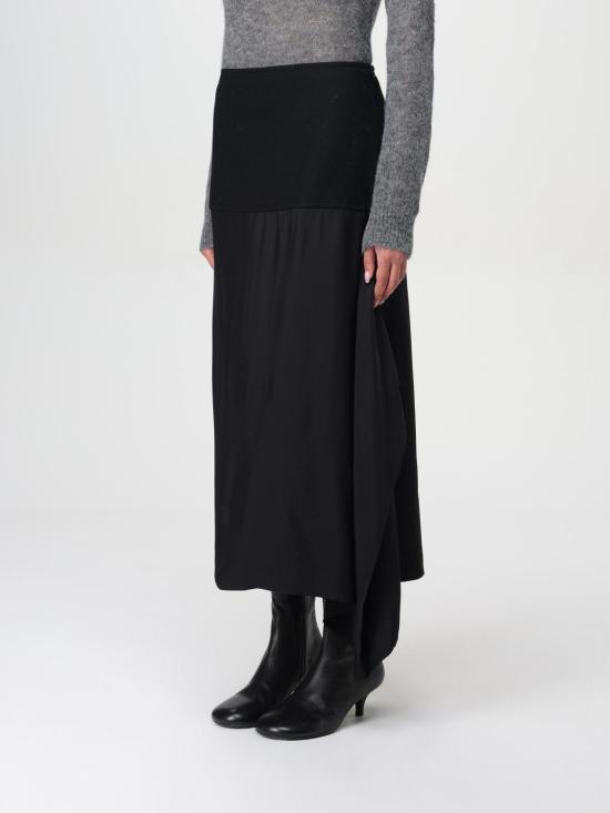 24FW 질샌더 롱 스커트 J02MA0233J20050 001 Black - JIL SANDER