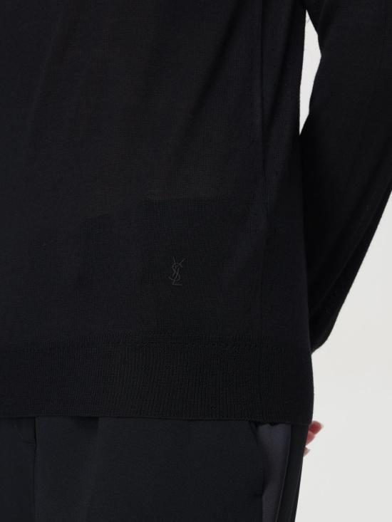 25FW 생로랑 터틀넥 800713Y76HF 1000 Black - SAINT LAURENT