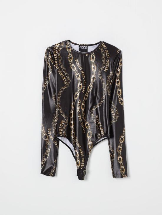 24FW 베르사체 긴팔 티셔츠 77HAM2A1JS417 G89 Black - VERSACE