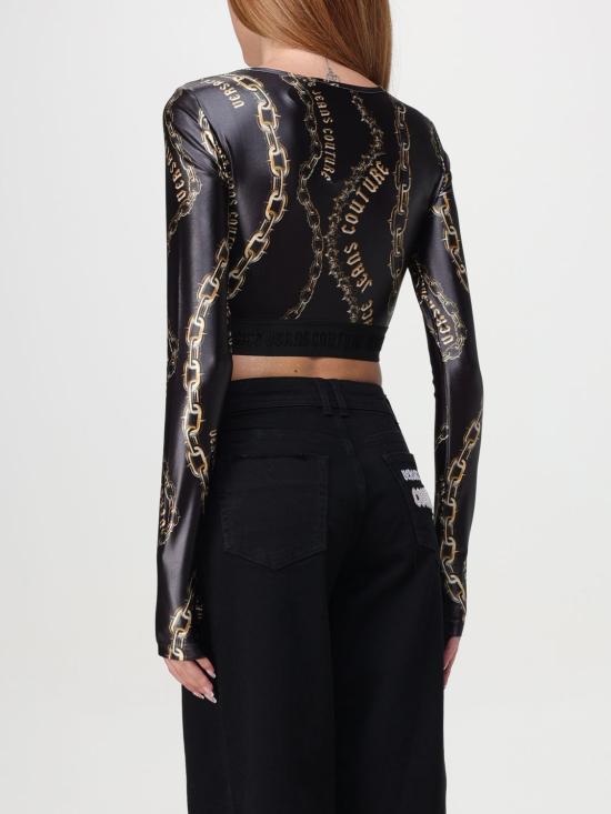 24FW 베르사체 스웨터 77HAH218JS417 G89 Black - VERSACE