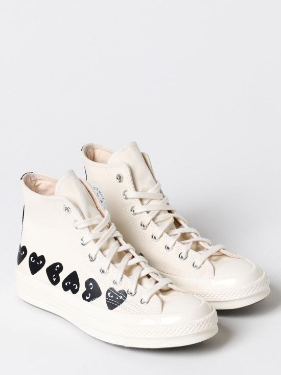 24FW 꼼데가르송 플레이 X 컨버스 스니커즈 AZK127001 2 White - COMME DES GARCONS PLAY CONVERSE