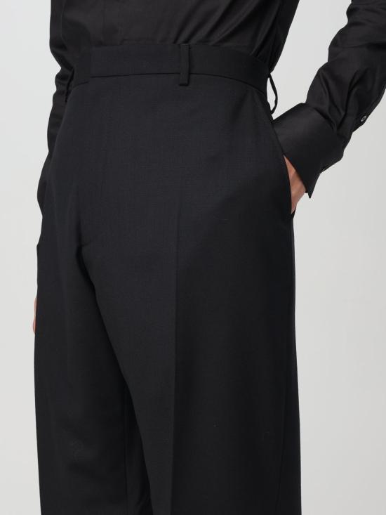 24FW 모스키노 스트레이트 팬츠 03055219 0555 Black - MOSCHINO