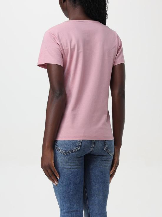 25FW 핑코 반팔 티셔츠 100372A24E Q08 Pink - PINKO