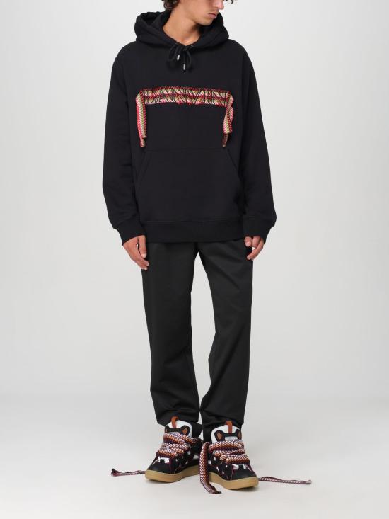 25FW 랑방 긴팔 티셔츠 RMHO0009J199P24 10 Black - LANVIN