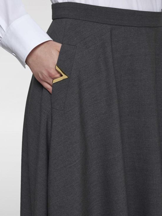 24FW 발렌티노 가라바니 롱 스커트 5B3RABP27CU 153 Grey - VALENTINO GARAVANI