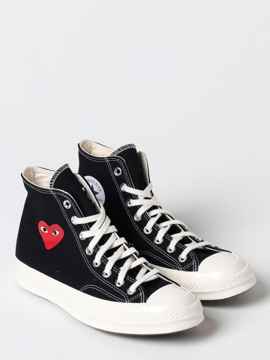 25FW 꼼데가르송 플레이 X 컨버스 스니커즈 AZK129001 1 Black - COMME DES GARCONS PLAY CONVERSE