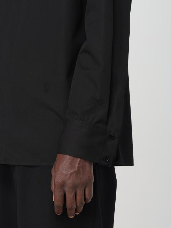 25FW 생로랑 긴팔 셔츠 793321Y1H48 1000 Black - SAINT LAURENT