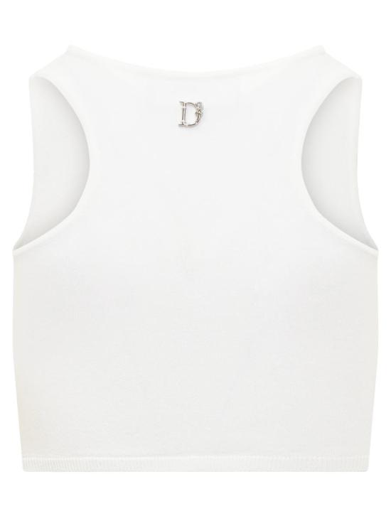  디스퀘어드2 민소매 티셔츠 S72NC1012S18245 100 WHITE - DSQUARED2