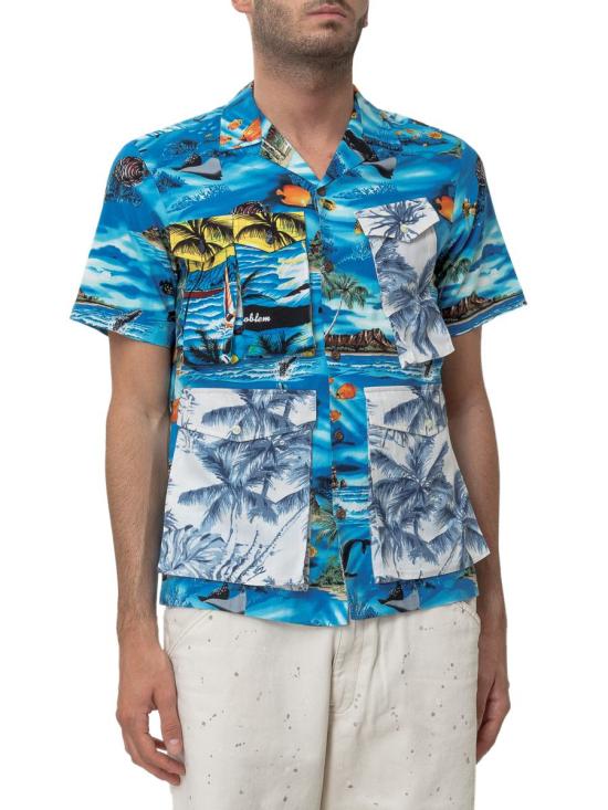  마이어 반팔 셔츠 REAH00 HALOAFABR BLUE