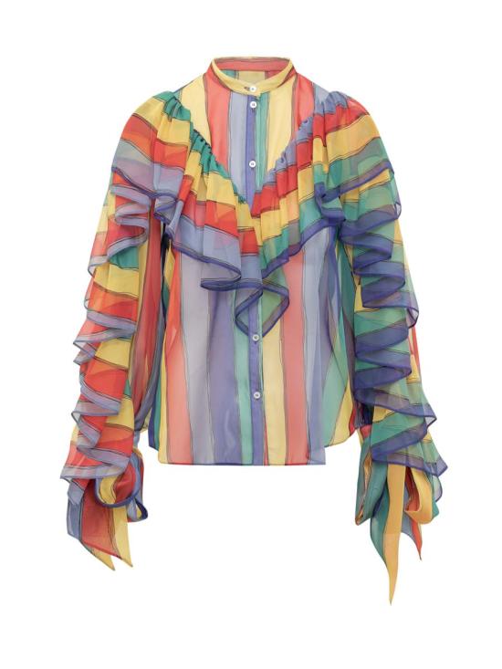  로샤스 블라우스 ROPW60067ARW130 407 MULTICOLOR