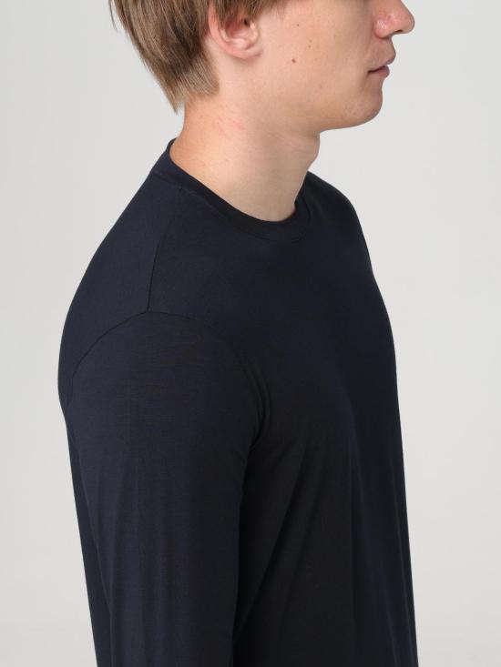 26SS 조르지오 아르마니 긴팔 티셔츠 3GST51SJP4Z UBSG Blue - GIORGIO ARMANI