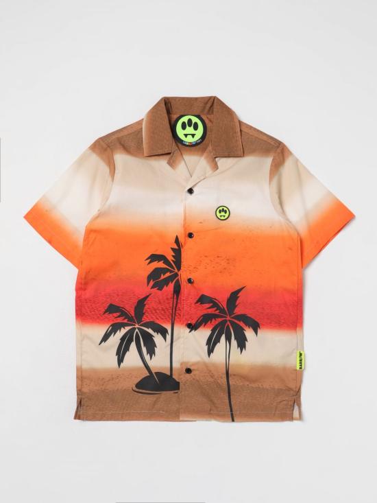  [키즈] 바로우 패턴 셔츠 S4BKJUSI008 092 Sand