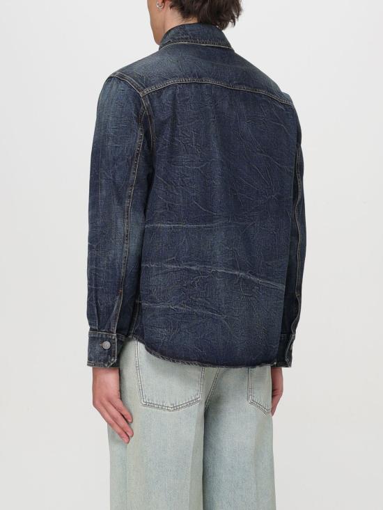  발렌티노 가라바니 데님 셔츠 4V3DB02R9YN 528 Blue - VALENTINO GARAVANI