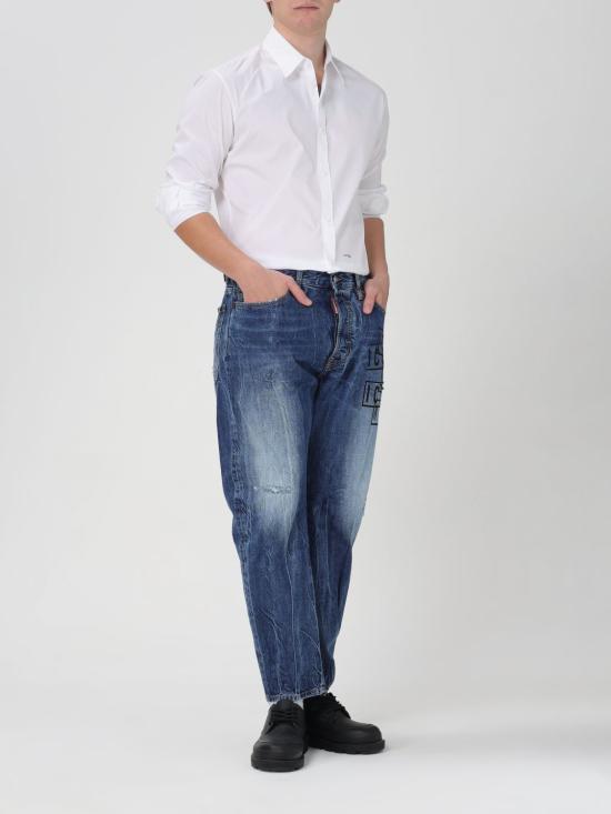 25FW 디스퀘어드2 긴팔 셔츠 S74DM0659S44131 100 White - DSQUARED2