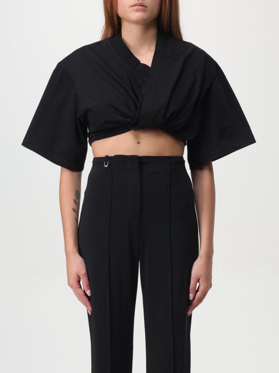 24FW 자크뮈스 반팔 티셔츠 241TO0762003 990 Black