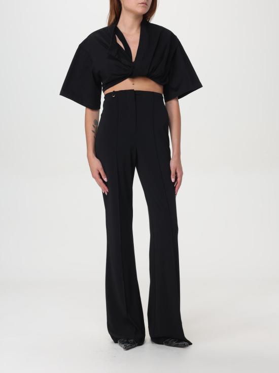 24FW 자크뮈스 반팔 티셔츠 241TO0762003 990 Black - JACQUEMUS