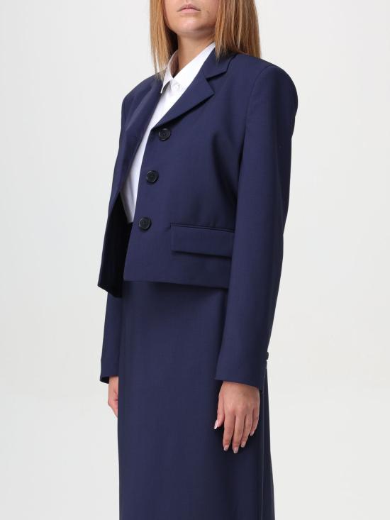 24FW 엠에스지엠 가죽 자켓 3741MDG15247506 88 Blue - MSGM