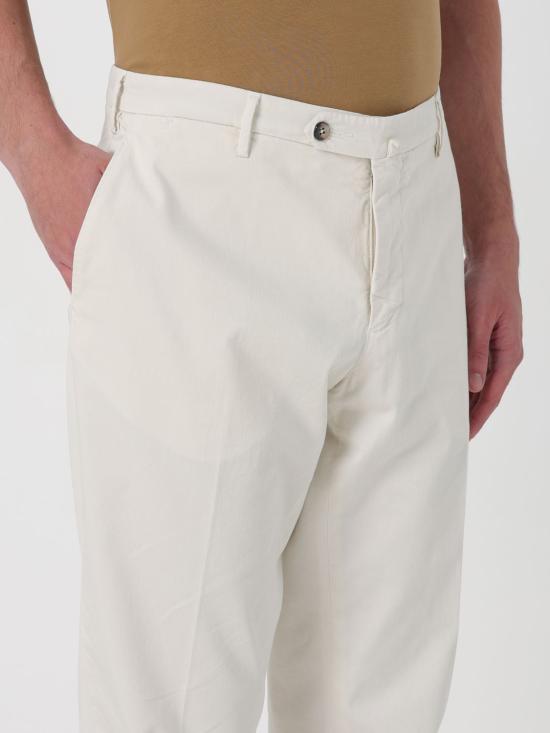  루이지 비안끼 스트레이트 팬츠 8480 453064 Cream - LUIGI BIANCHI