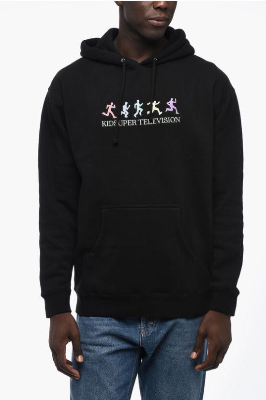  키드슈퍼 후드 티셔츠 AW23 HD 02 BLACK Black