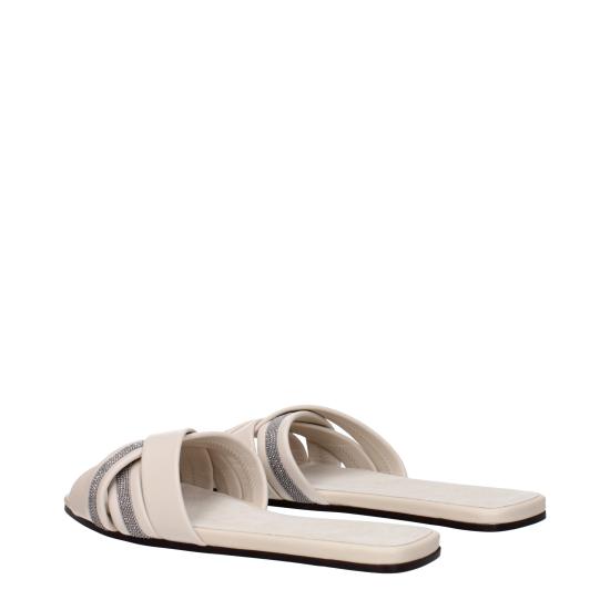 25SS 브루넬로 쿠치넬리 뮬/슬리퍼 MZSKC2636CQF25 - BRUNELLO CUCINELLI