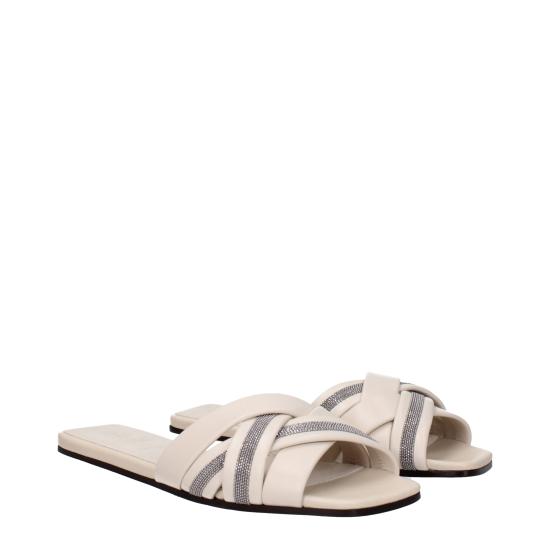 25SS 브루넬로 쿠치넬리 뮬/슬리퍼 MZSKC2636CQF25 - BRUNELLO CUCINELLI