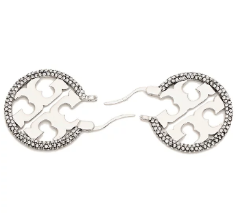  토리버치 이어링 148178 042 Tory silver crystal - TORY BURCH