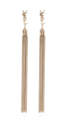 24FW 생로랑 이어링 506030 Y16148045 Dore clair - SAINT LAURENT