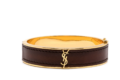 24FW 생로랑 팔찌 776966 AAC6C2447 Dk br choco - SAINT LAURENT