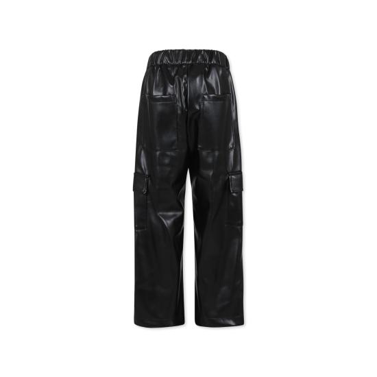 24FW [키즈] 엠에스지엠 스트레이트 팬츠 F4MSJGPA147 110 BLACK - MSGM