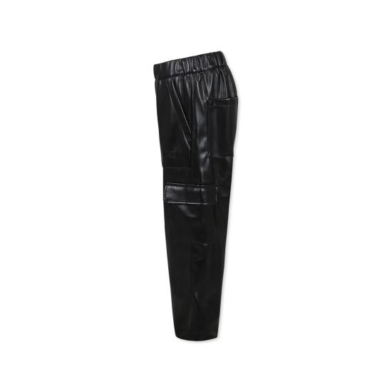 24FW [키즈] 엠에스지엠 스트레이트 팬츠 F4MSJGPA147 110 BLACK - MSGM