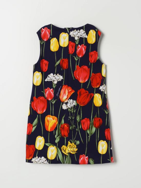 25FW [키즈] 돌체앤가바나 원피스 L5JDZ2FSG85 HB5DR Blue - DOLCE & GABBANA