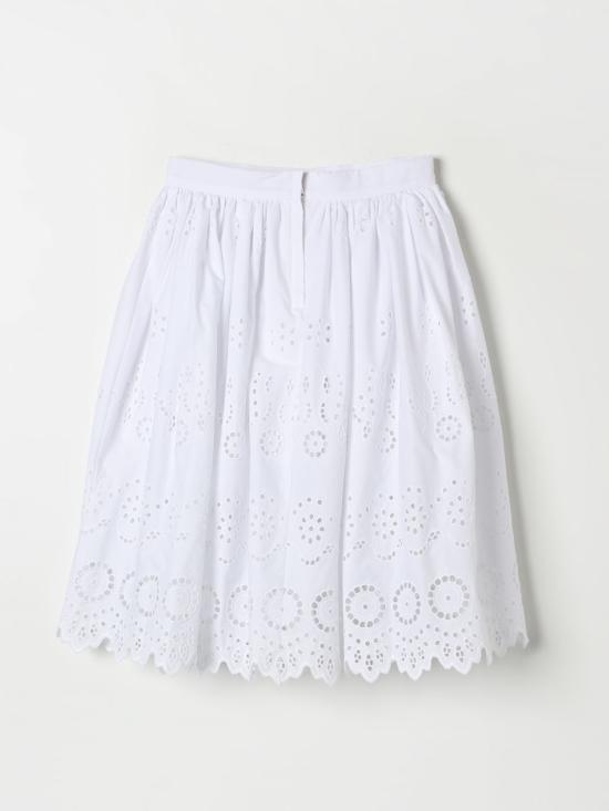 25FW [키즈] 돌체앤가바나 스커트 L55I25FG5BK W0800 White - DOLCE & GABBANA