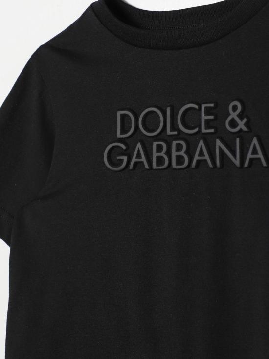  [키즈] 돌체앤가바나 티셔츠 L4JTHUG7N0D N0000 Black - DOLCE & GABBANA
