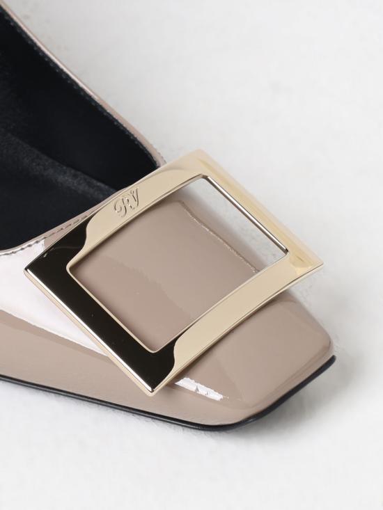 26SS 로저비비에 트럼펫 메탈 버클 펌프스 RVW40015280D1P C415 Dove Grey - ROGER VIVIER