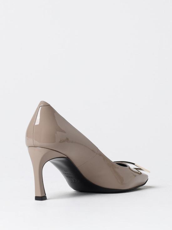 26SS 로저비비에 트럼펫 메탈 버클 펌프스 RVW40015280D1P C415 Dove Grey - ROGER VIVIER