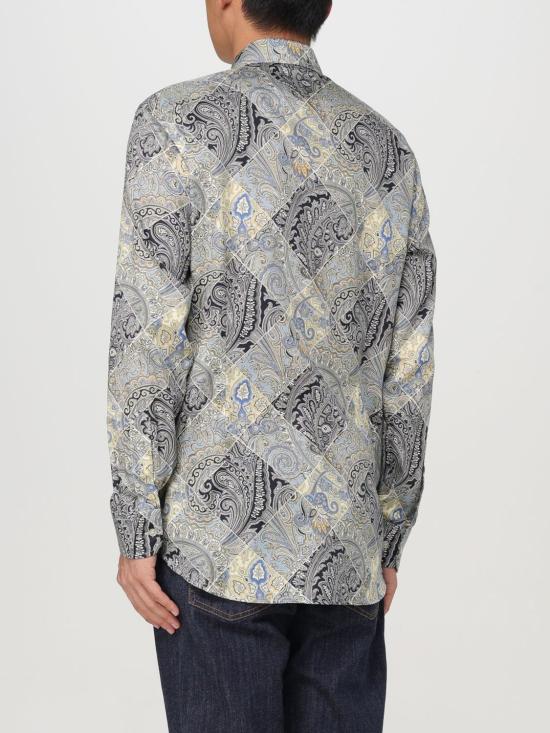 25FW 에트로 긴팔 셔츠 MRIB000199SA5C8 X0883 Green - ETRO