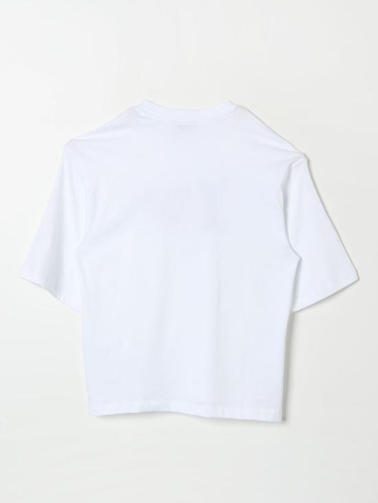 25FW [키즈] 엠에스지엠 티셔츠 F4MSJGTH143 001 White - MSGM