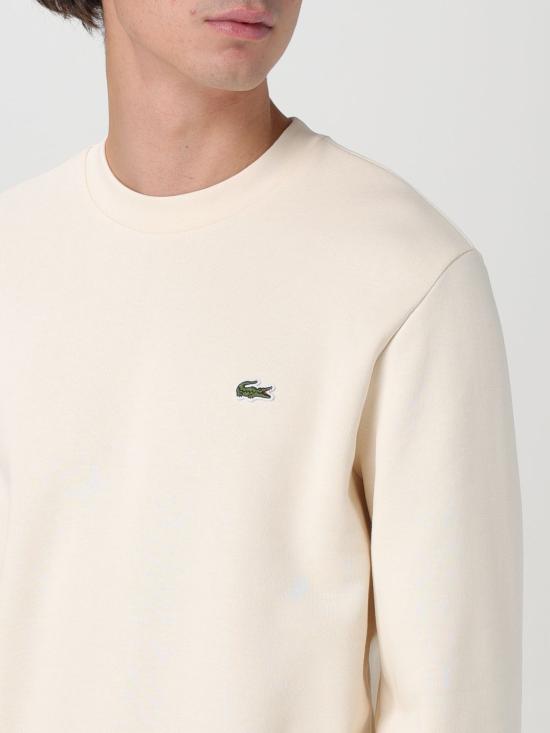 25FW 라코스테 긴팔 티셔츠 SH9608 XFJ Cream - LACOSTE
