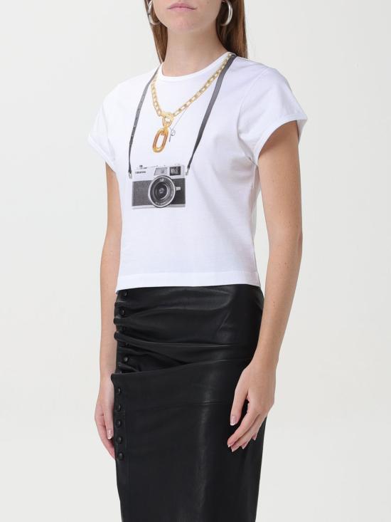 24FW 파코라반 반팔 티셔츠 24AJTE169CO0534 P100 White - PACO RABANNE