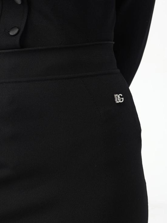 25FW 돌체앤가바나 롱 스커트 FXO10TJFMEX N0000 Black - DOLCE & GABBANA