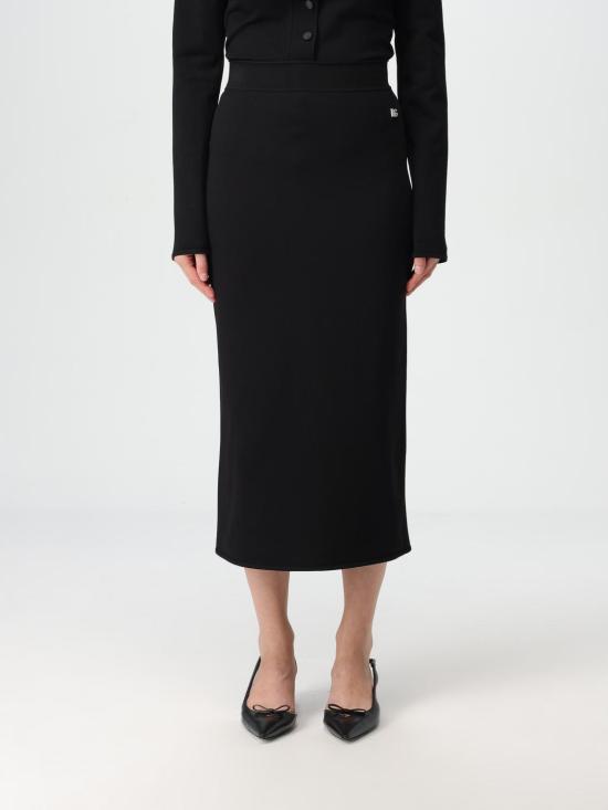 25FW 돌체앤가바나 롱 스커트 FXO10TJFMEX N0000 Black