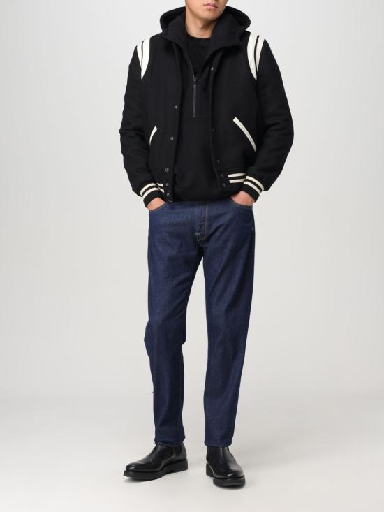 24FW 생로랑 봄버 자켓 354718Y180W 1070 Black - SAINT LAURENT