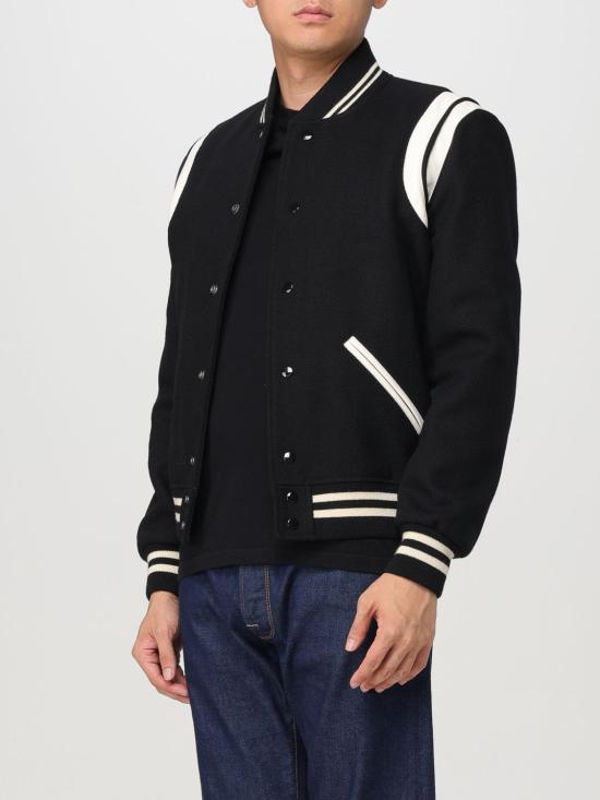 24FW 생로랑 봄버 자켓 354718Y180W 1070 Black - SAINT LAURENT