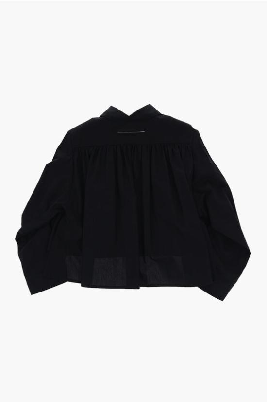  [키즈] 마르지엘라 셔츠 M60294 MM014 M6900 Black - MAISON MARGIELA