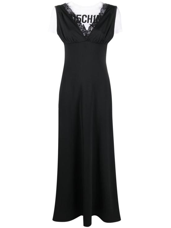  모스키노 롱 원피스 A04123267 50798 1555 FANTASIA NERO