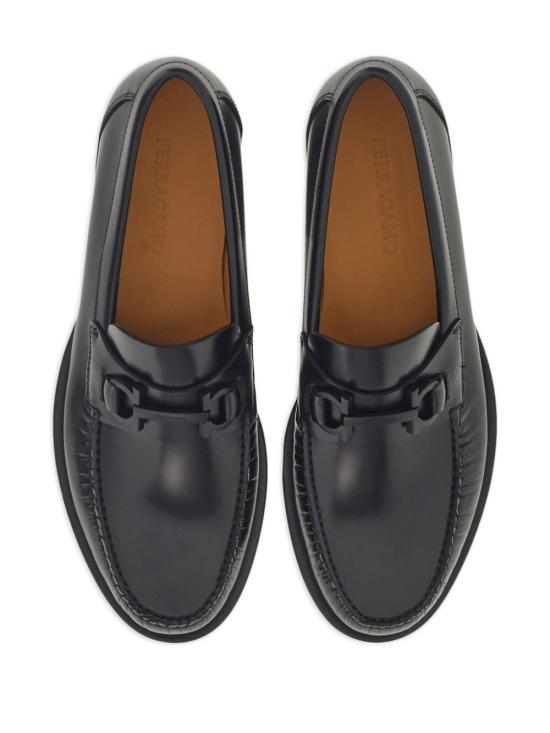  살바토레 페라가모 간치니 오너먼트 모카신 762689 021606NERO NEW BISCOTTO - SALVATORE FERRAGAMO