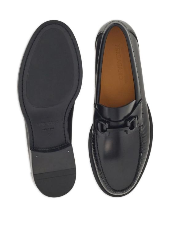  살바토레 페라가모 간치니 오너먼트 모카신 762689 021606NERO NEW BISCOTTO - SALVATORE FERRAGAMO